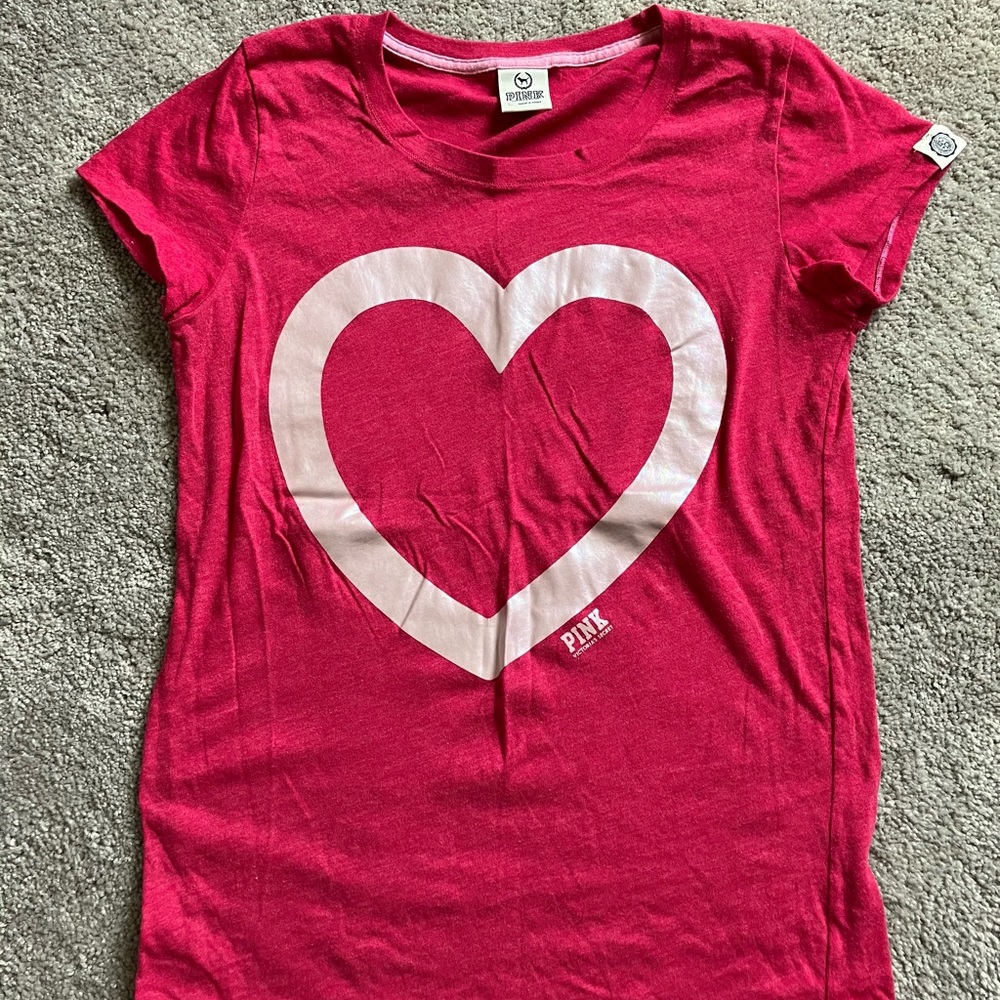 “Pink” t shirt, size large, 60% cotton, 40% polyester, machine wash